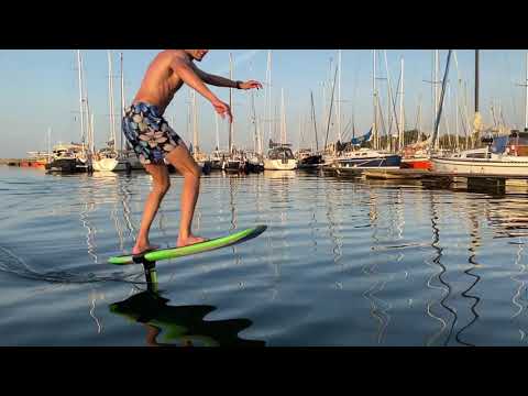 No Wind activities - Marina Lubmin - Foil Pumping & Skimboarding