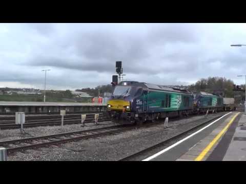 DRS Class 68s with Flask Truck - Bristol Temple Meads - 15/11/17