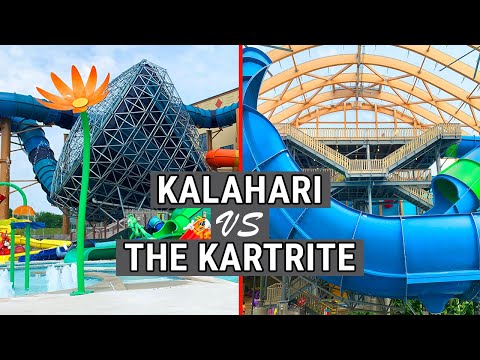 Kalahari vs Kartrite Comparison - Kalahari Resort Poconos versus Kartrite Water Park Monticello NY