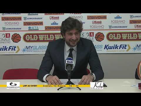 LNP Serie A2 Ovest: Scafati vs Biella  78-70 dopo gara Coach Carrea e Coach Lardo