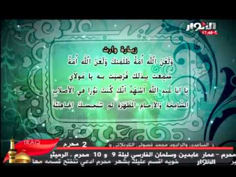 زيارة وارث على قناة الانوار_ سيد ناصر الشرف
