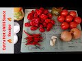 Extra hot chilli sauce recipe | Extreme caution | 1 litre recipe | Hot Chilli Sauce Recipe uk