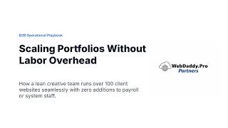 How to Manage 100+ Websites Without Hiring a Systems Engineer | WebDaddy Pro Par