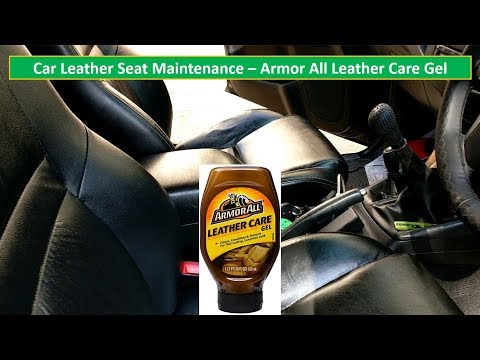 Car leather seat maintenance | Armor All Leather Care gel | Toyota Fortuner