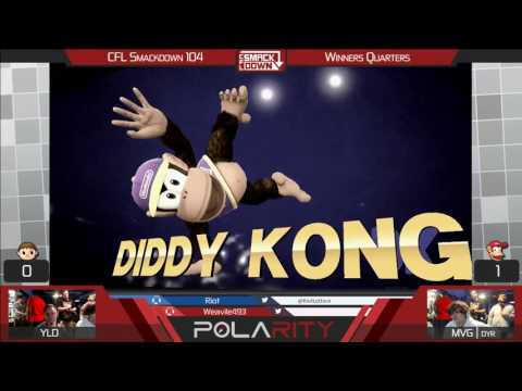 CFL Smackdown 104 WiiU - YLD (Villager) vs MVG dyr (Diddy Kong) - Winners Quarters
