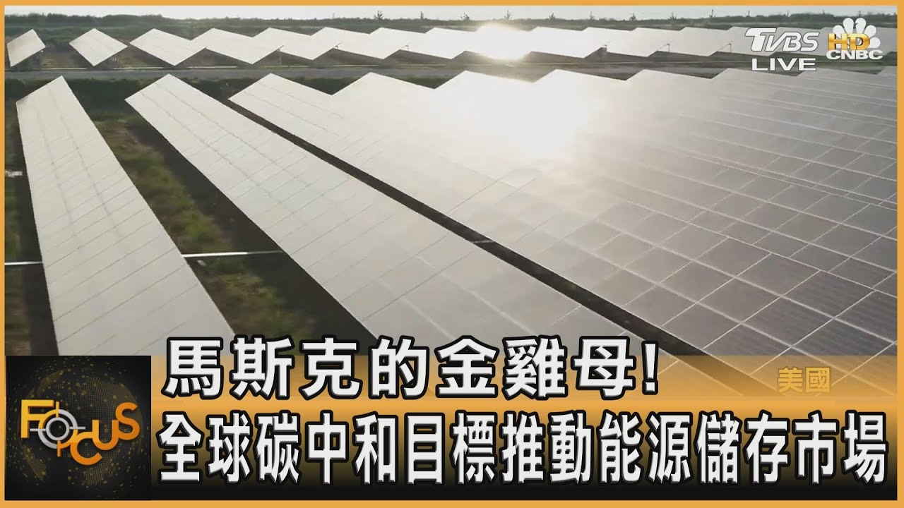 馬斯克的金雞母! 全球碳中和目標推動能源儲存市場