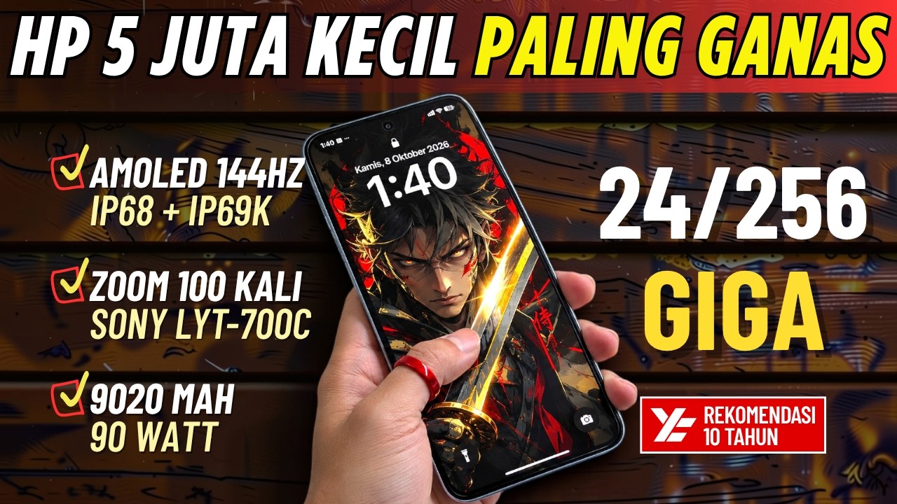5 Rekomendasi HP 5 JUTAAN TERBAIK [5 - 5,5 JUTA] Oktober 2026