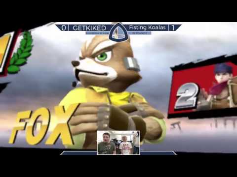Sm4sh@Mines 40 - GETKIKED (Ike, Ganondorf) Vs. Fisting Koalas (Fox) - Winners Round 2