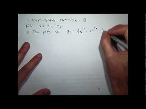 Nonhomogeneous 2nd-Order Differential Equations