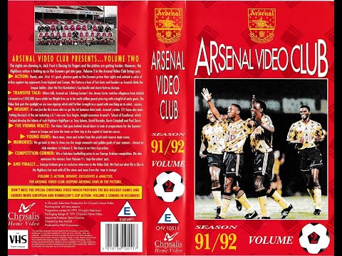 Arsenal Video Club... 1991/92 Season Vol. 2