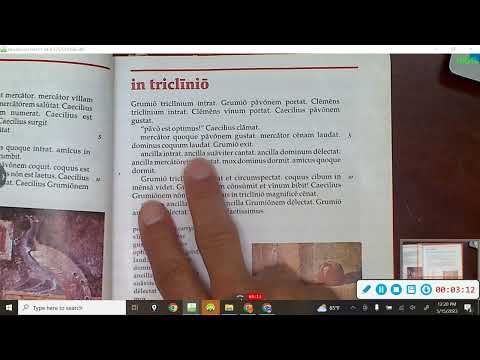 in triclinio - Cambridge Latin Course Unit 1