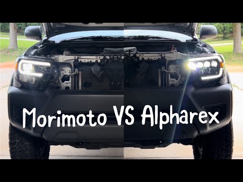 Alpharex vs Morimoto led headlights! Toyota Tacoma l square1offroad