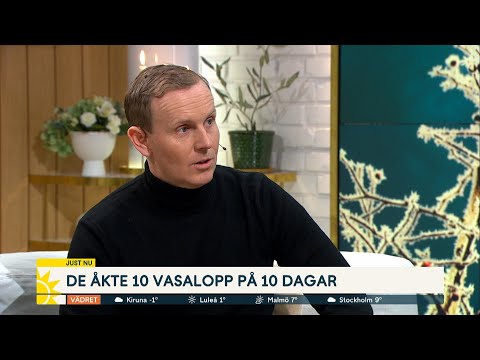 Efter komikerns 10 vasalopp: ”Jag såg ut som en fotboll” - Nyhetsmorgon (TV4)