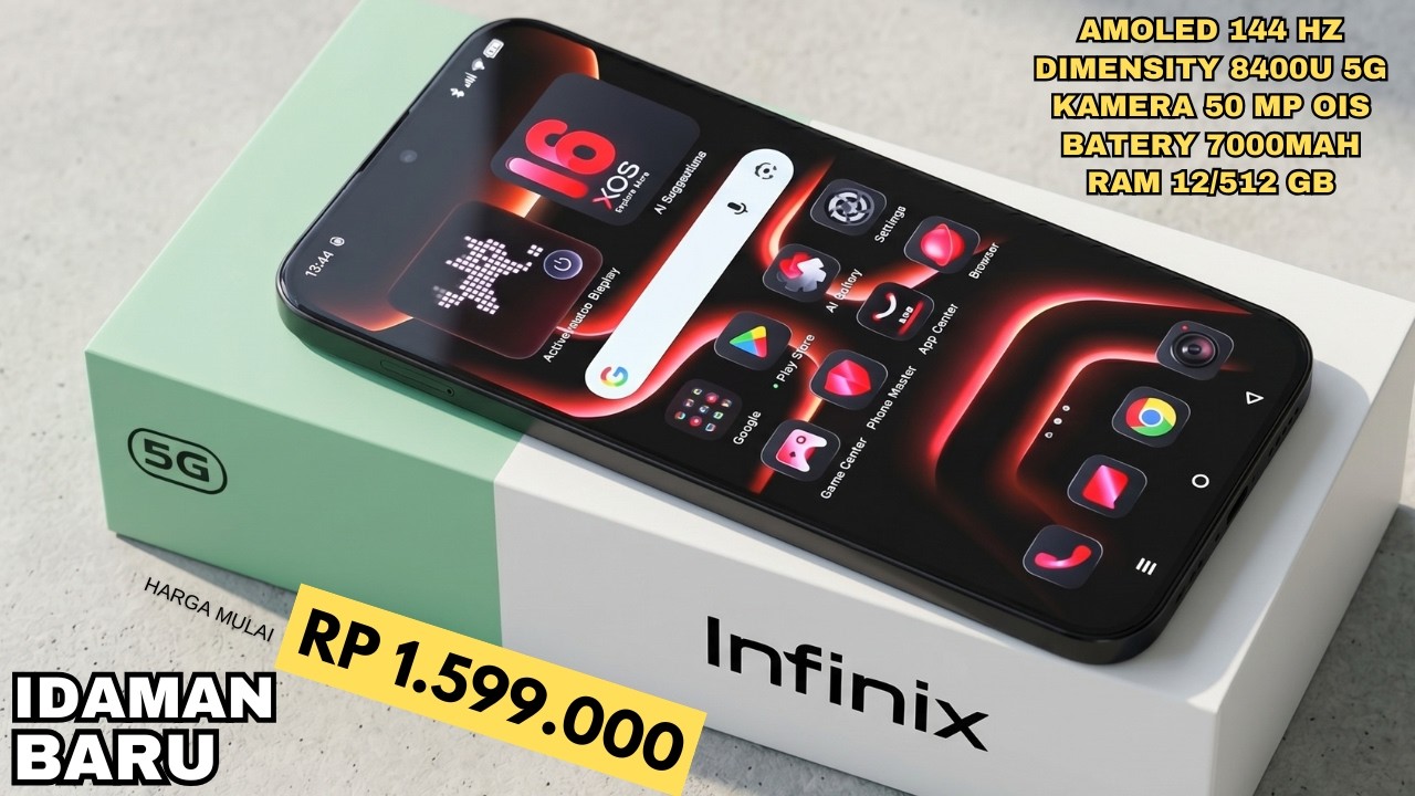 BARU DIRILIS SEBAGUS INI‼️RAM 12/512GB, 7000mAh - HP INFINIX TERBARU APRIL 2026