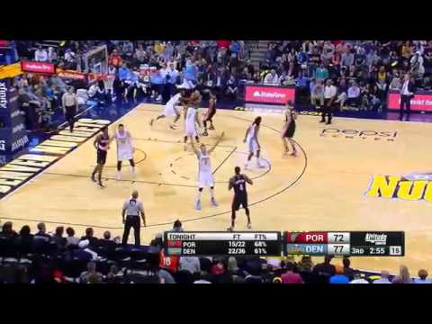 Meyers Leonard vs Denver Nuggets 03.01.2016 (7Pts)