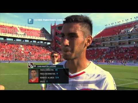 Lucero:"Lo estaba buscando hace rato".Independiente-Tigre.Fecha 13. Torneo Primera División 2014.FPT