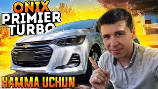 CHEVROLET ONIX 2021 PREMIER TURBO TO'LIQ MALUMOTI UZABZOR