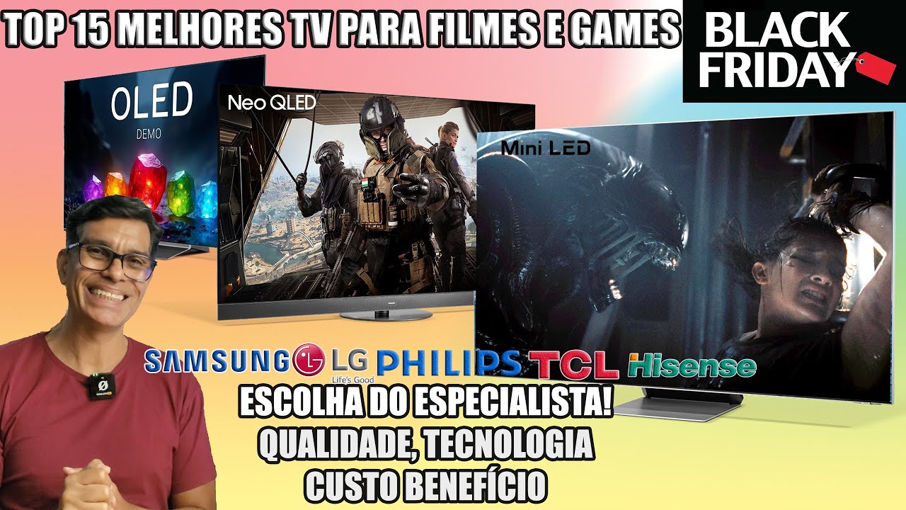 TOP 15 MELHORES TV BLACK FRIDAY 2024 FILMES E GAMES
