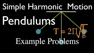 Simple Harmonic Motion (2 of 16): Pendulum, Calculating Period, Frequency, Length and Gravity