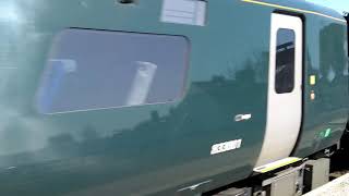 preview picture of video 'Trains.  IET Class 800 or Class 802 passes Starcross Devon'