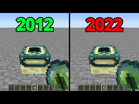 minecraft sounds in 2012 vs now