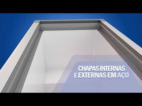 Miniatura do vídeo 2 - Freezer Horizontal 311L HCEB 311 Tampa de Vidro Fricon 220V