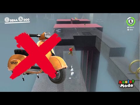 Doing the Scooter Sub Area WITHOUT THE SCOOTER! - Challenge - Metro Kingdom - (Super Mario Odyssey)