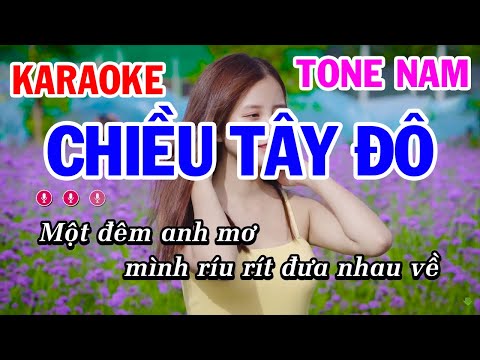 Karaoke Chiều Tây Đô Nhạc Sống Tone Nam | Mai Thảo Organ