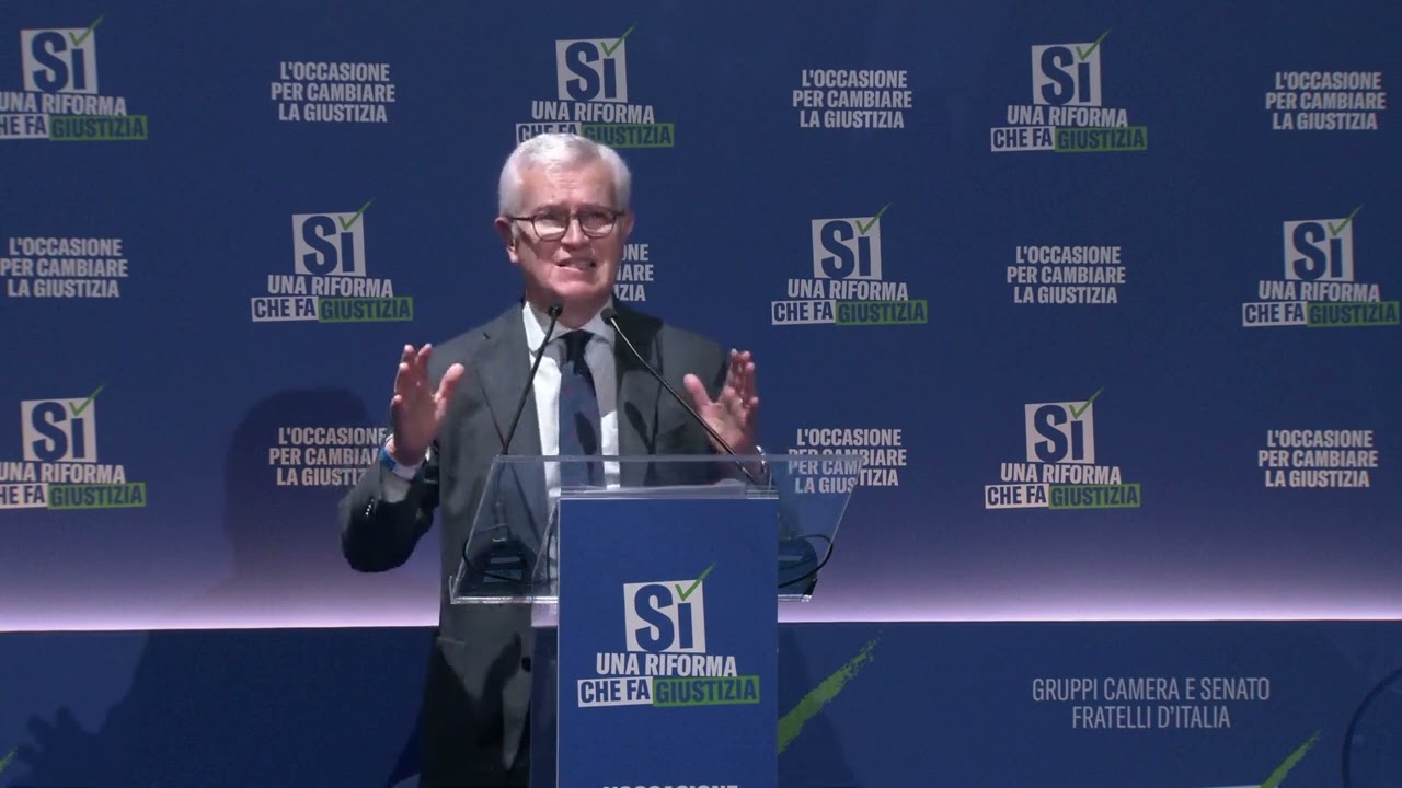BEL PIETRO INTERVIENE ALL'EVENTO DI FRATELLI D'ITALIA "UNA RIFORMA CHE FA GIUSTIZIA"