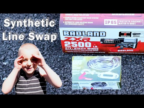 Synthetic Line Swap for Harbor Freight ZXR 2500# ATV Winch
