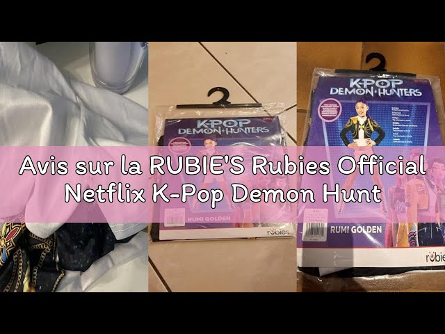 Vídeo relacionado con Rubies Official Netflix K-Pop Demon Hunters Rumi Child Costume, Kids Fancy Dress, Size Age 9-10 Years