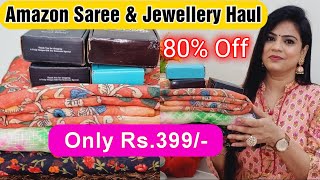 💖Amazon Saree Haul Under Rs.749💖Party Wear Floral/Georgette/ Casual Wear Sarees | Rajni Style Tips