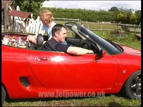 Jetpower.co.uk - 13062011 - Hybrid Electric Gas Turbine Car - First Battery Test.