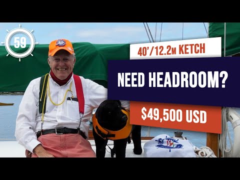 $49,500 ROOMY BLUEWATER Sailboat for sale! | EP 59 | #sailboatforsale #sailboattour