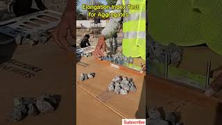 🏠 मकान निर्माण कार्य में गिट्टी की जाँच | Elongation Index test for Aggregates | #shorts #ytshorts