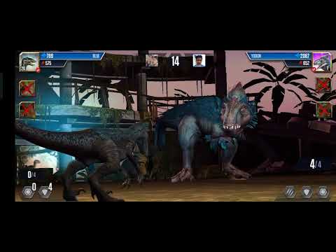 Indominus rex gen 2 vs Glythronax / Jurassic world the game #1519