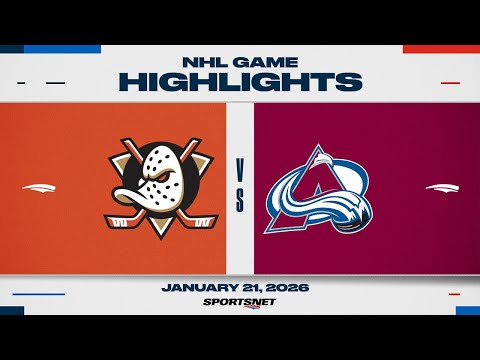 NHL Highlights | Ducks vs. Avalanche - January 21, 2026