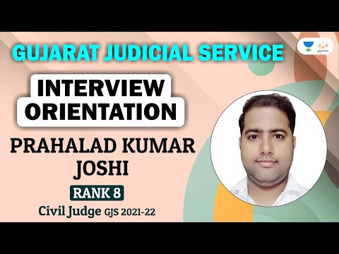 Gujarat Civil Judge Prahalad Kumar Joshi | Interview Orientation | Tansukh Paliwal | Linking Laws