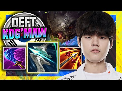 DEFT DESTROYING WITH KOG'MAW! - HLE Deft Plays Kog'maw ADC vs Varus! | Season 11