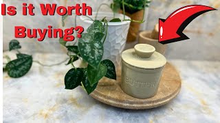 PriorityChef Butter Crock for Counter with Water Line For Sp