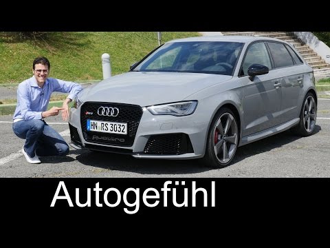 New 2016 Audi RS3 Sportback quattro FULL REVIEW test driven hot hatch 367 hp - Autogefühl