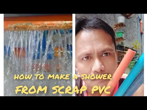How to make a shower from scrap pvc
