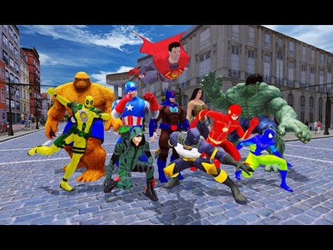 ► Flash Superhero vs City Gangster Tornado Resuce Mission - Superhero City Rescue Fight