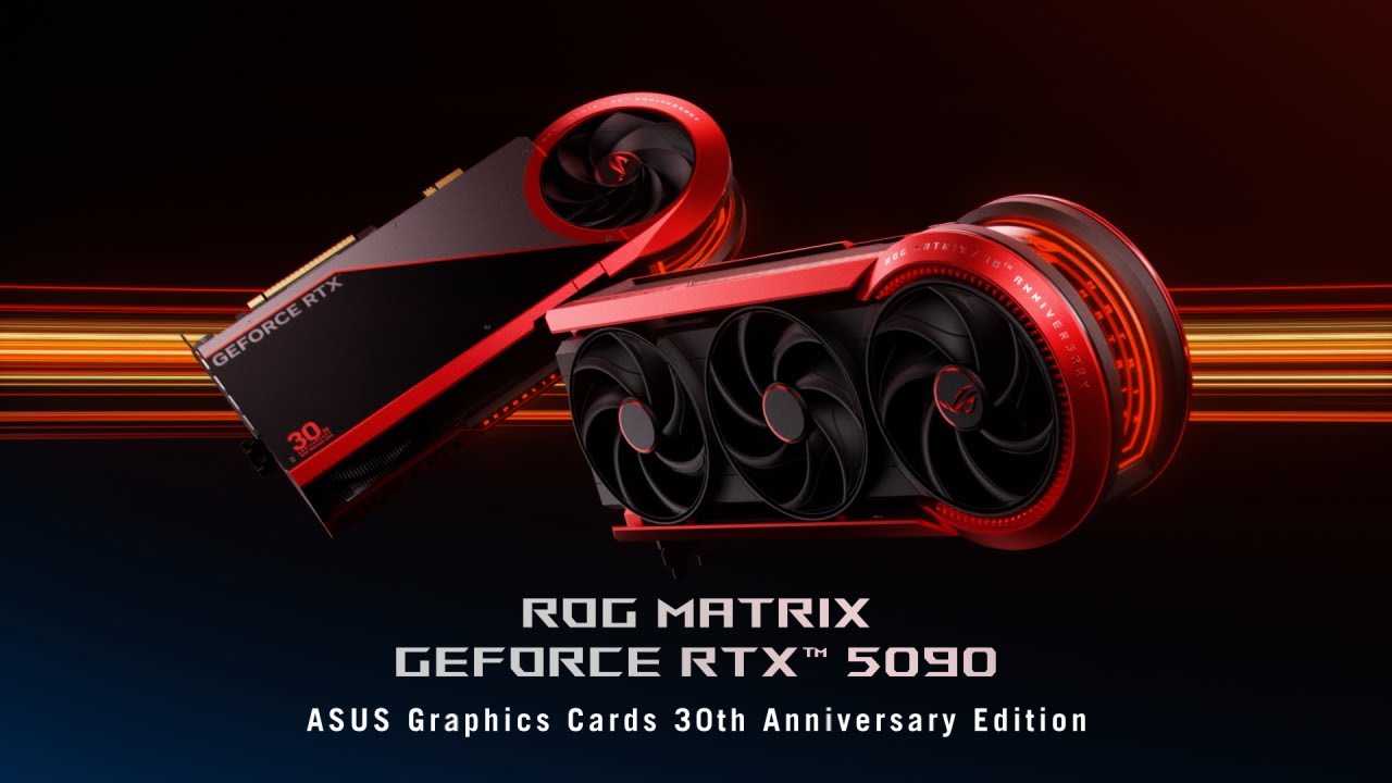ROG Matrix GeForce RTX 5090 - ASUS Graphics Cards 30th Anniversary Edition - YouTube