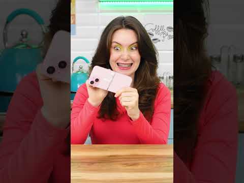 Złamała iPhone'a na pół! 😱 Jak to naprawiła? 😂 #zabawa