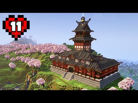 Insane Elder Builds Epic Sun Temple in 1.20 HC Minecraft