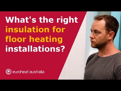 Selecting the right insulation for floor heating installations