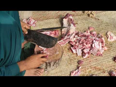 Eid ul Azah Goat meat cutting ✂️