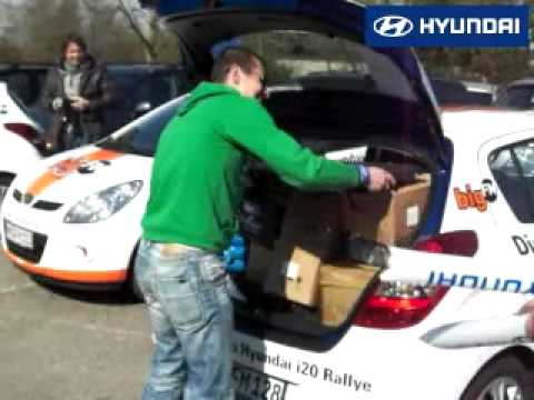 Die kleine, große Hyundai i20-Rallye "Einpacken mit Roman"
