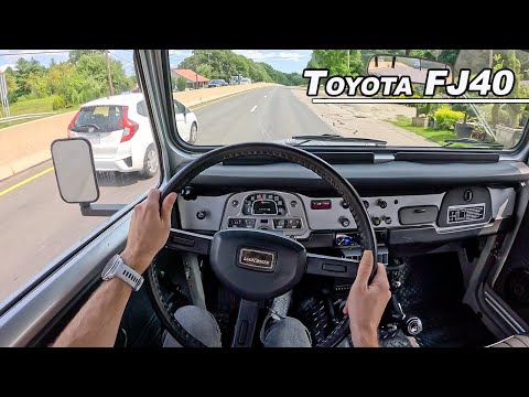 Thumbnail for 1982 Toyota Land Cruiser FJ40 - Driving the Japanese Defender (POV Binaural Audio) by Toyota FJ40